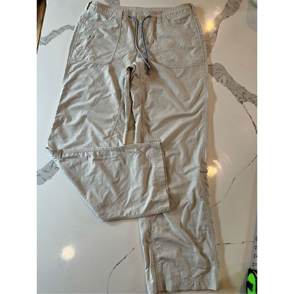 The North Face Women’s Khaki Hiking Pants Adjustable Hem Sz 10 - Picture 1 of 8